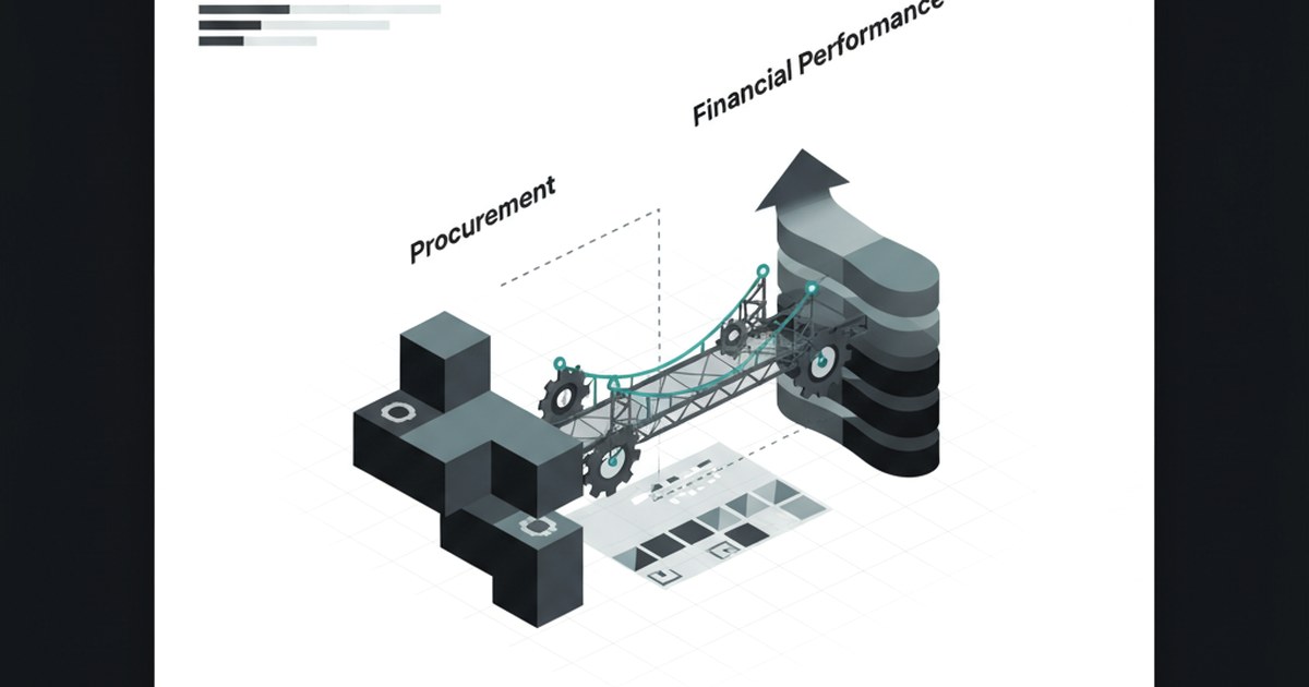 Editorial illustration for: **Bridging the Gap Between Procurement and Financial Performance**