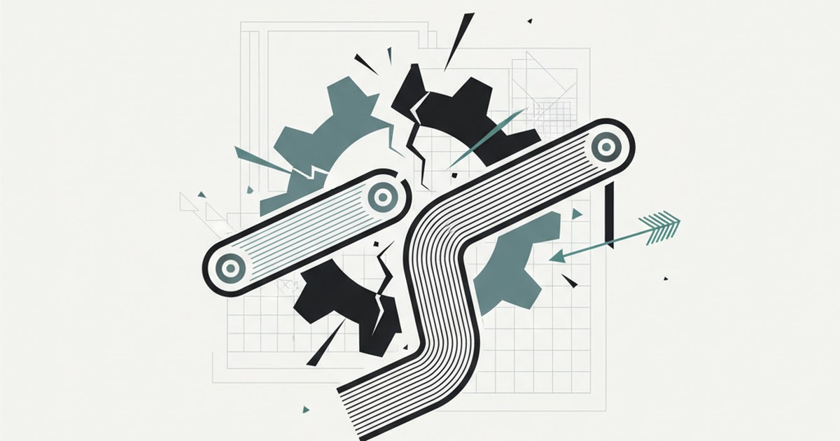 Editorial illustration for: **How Industrial Supply Chains Fail Under Schedule Compression**