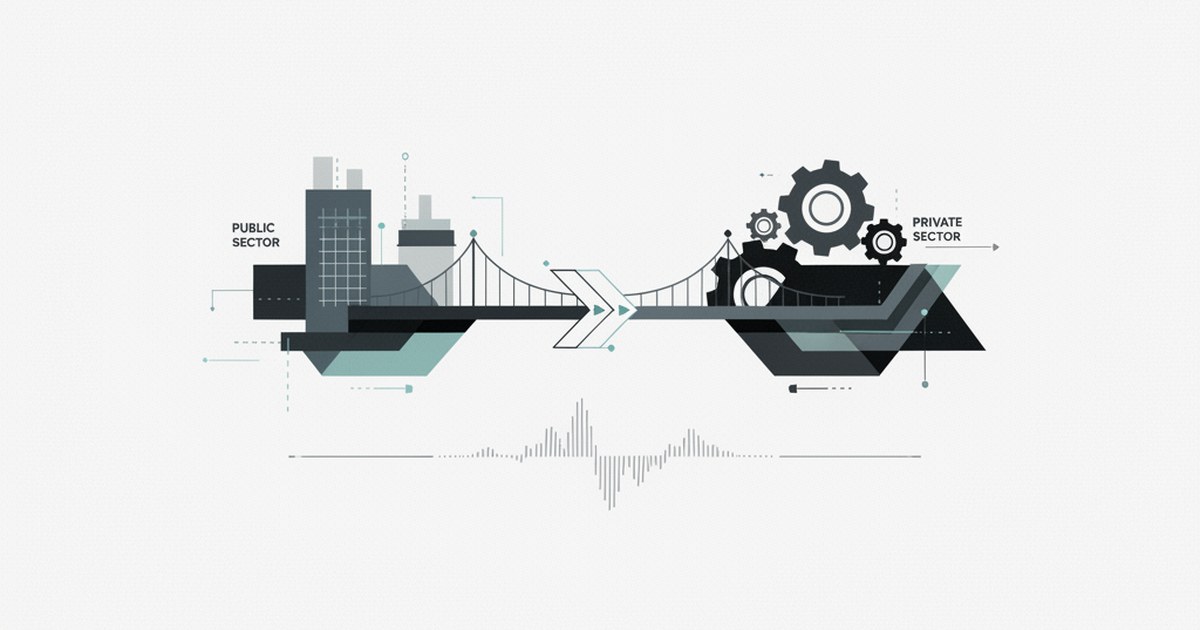 Editorial illustration for: **Public Finance Lessons From Private-Sector Agility**