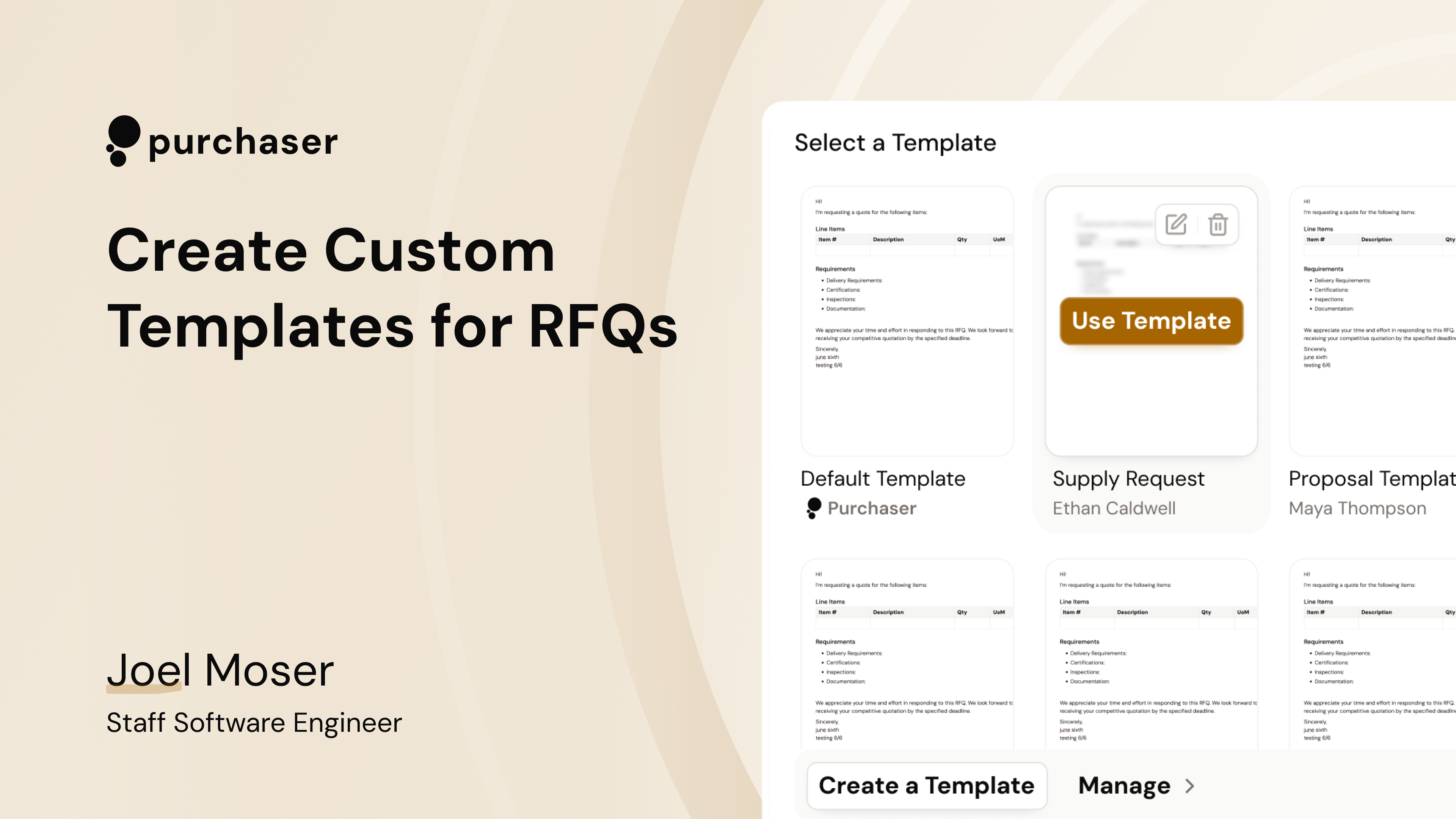 Templatizing Your RFQs