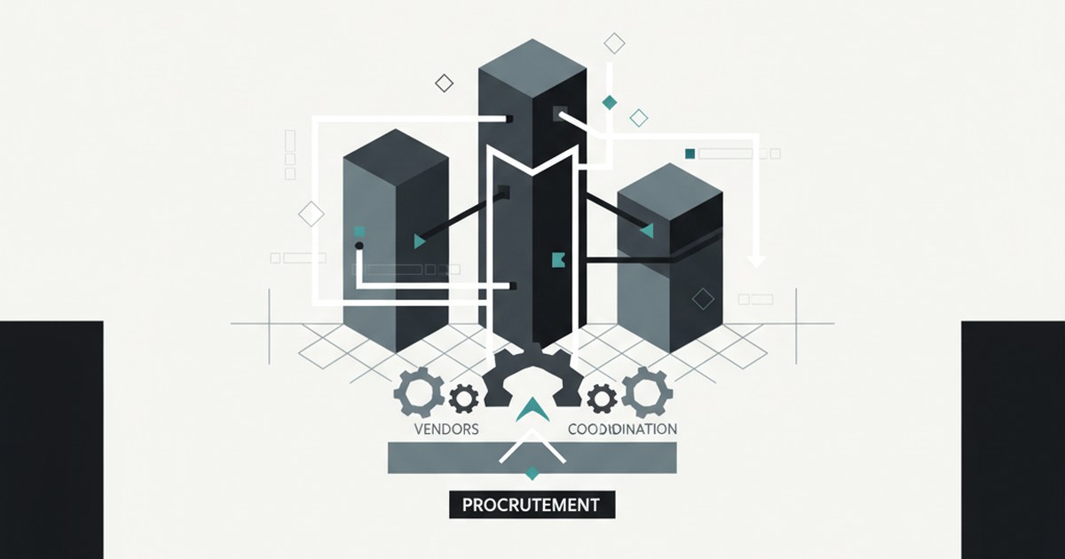 Editorial illustration for: **Vendor Coordination Across Multi-Site Substation Builds**