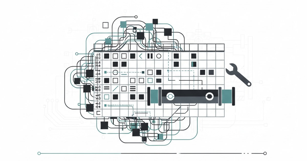 Editorial illustration for: **Why Spreadsheet Workarounds Persist in Utilities**